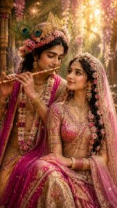 Radha Krishna Wallpapers with Flute